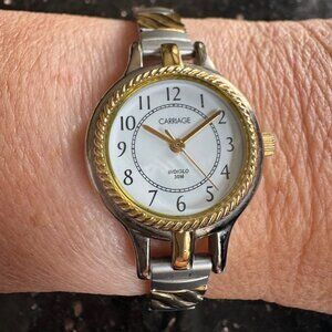 Carriage Rope Faced Indiglo Watch